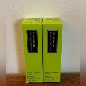 2x Shu Uemura Rouge Unlimited Matte Lipstick MIKAN GINGER Sadaharu AOKI Paris
